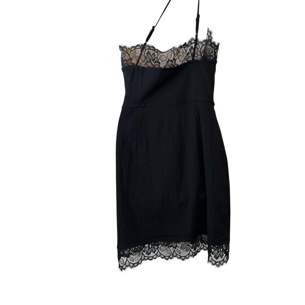 FREE PEOPLE Premonitions BodyCon Little Black Dress Women’s Size Large - Picture 9 of 14